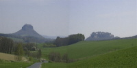 Lilienstein und Burganlage Königstein